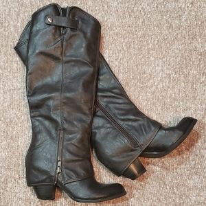 Knee High Cuffed Boots